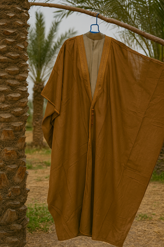 عبا مردانه بشت قهوه ایی چهار فصل | استایل مدرن و لوکس