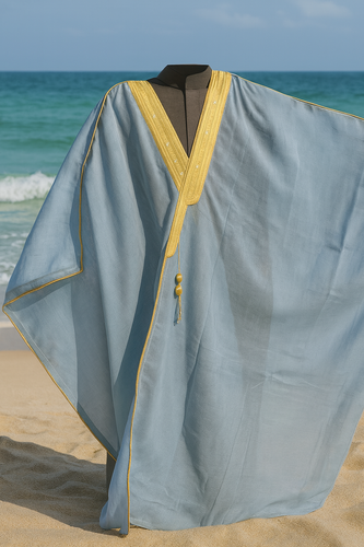 عبا مردانه بشت آبی چهار فصل | استایل مدرن و لوکس