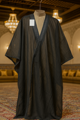 عبا مردانه بشت مشکی چهار فصل | استایل مدرن و لوکس