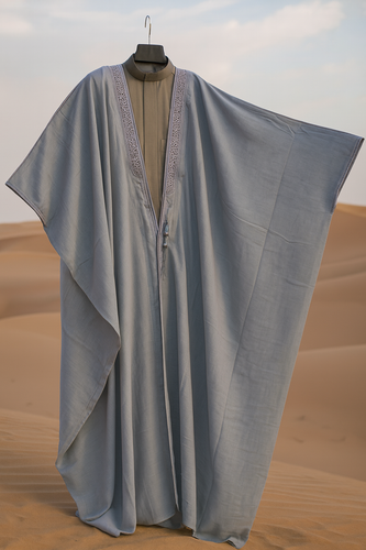 عبا مردانه بشت طوسی چهار فصل | استایل مدرن و لوکس