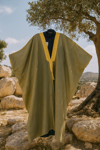 عبا بشت مردانه زیتونی چهار فصل اصل | خرید بشت عربی مجلسی با بهترین قیمت