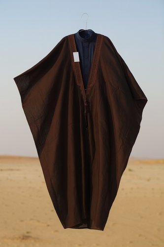 عبا بشت مردانه قهوهای سوخته چهار فصل اصل | خرید بشت عربی مجلسی