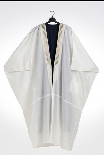 عبا بشت مردانه سفید عربی | عبا عربی خاص و لاکچری